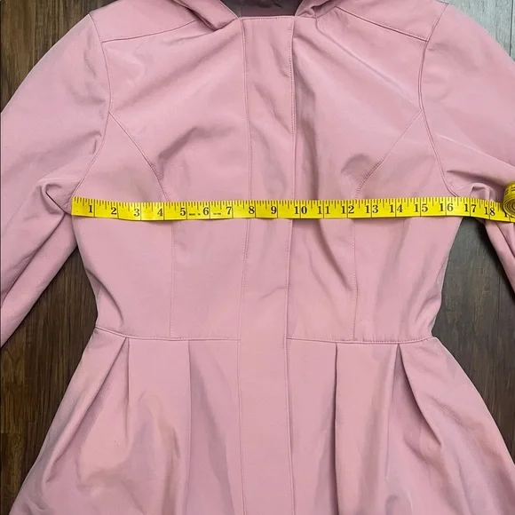 EUC RainSisters RARE Full Circle fit and flare pink Raincoat M - Picture 8 of 16